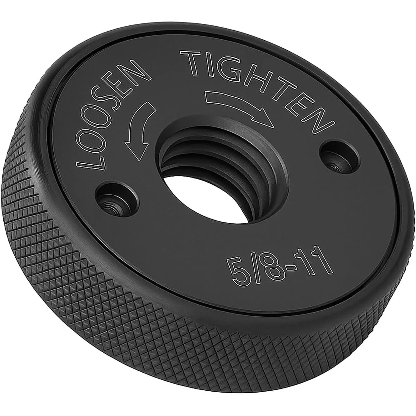 5/8''-11 Thread Angle  Flange Nut Quick Release Locking Nut | Metal  Lock Nut for Angle  with 5/8-11 Threaded Spindle (Black)