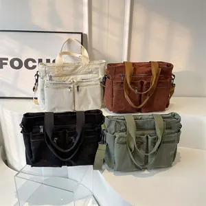 Women's Polyester Crossbody ToteBag, Cute Large Office Work Bag with TopHandles & Adjustable Strap, Multi-PocketCommuter Accessory