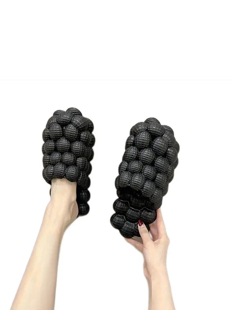 Women's Fashionable Bubble Slides, Casual Comfortable Home Slippers, Soft Non-slip Slippers for Indoor & Outdoor Wear, Walking Shoes, Soft Cushioned Slippers