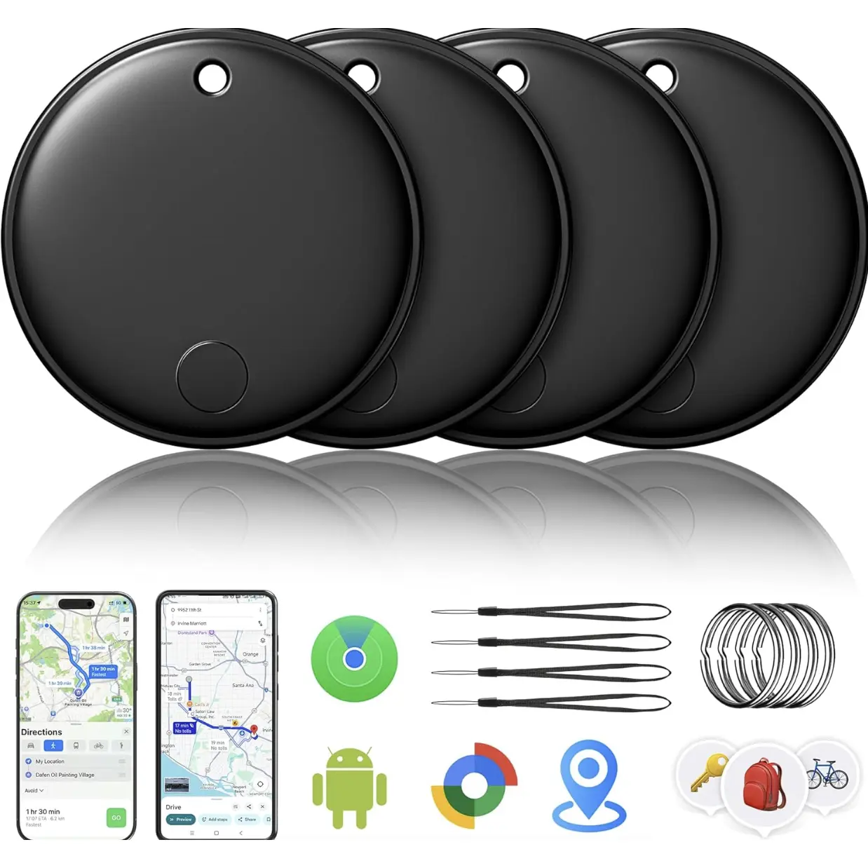 Mini Tag Gps Tracker Android Google Find My Gps Locator Air Tag Car Gps Tracking Device Gps Tracker Bicycle Electronics Security