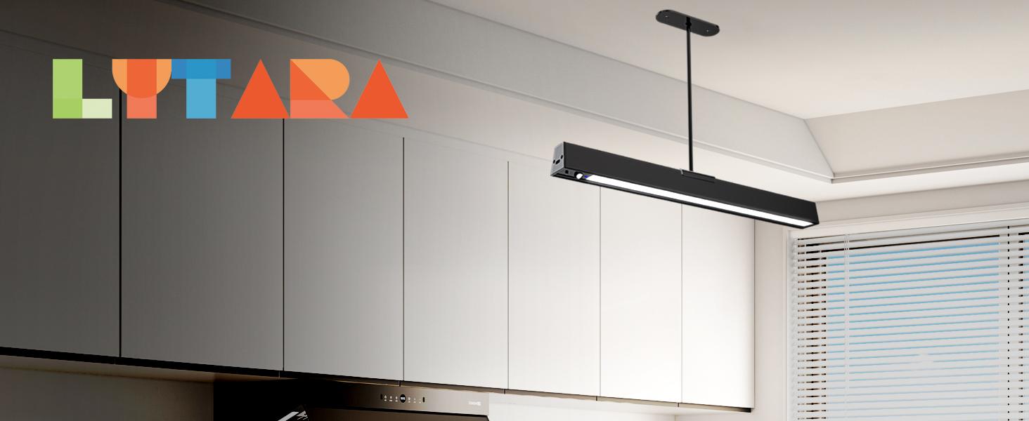 Sensor Ceiling Light, Full Pendant Lights, Battery Operated LED Closet Lights with Remote, Timer - 3 Color 500LM Dimmable, for,Black