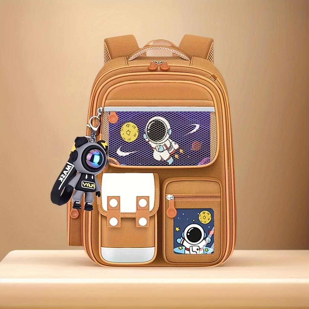 ERT-Latest Space-Themed Backpack, Lightweight and Durable with Multiple Pockets - Compartment, Casual Large Capacity Bag Suitable Travel and School, Perfect Back-to-School Gift, School Backpack Cute Backpack Set with Lunch Box Colorful Silk Juggling Scarv