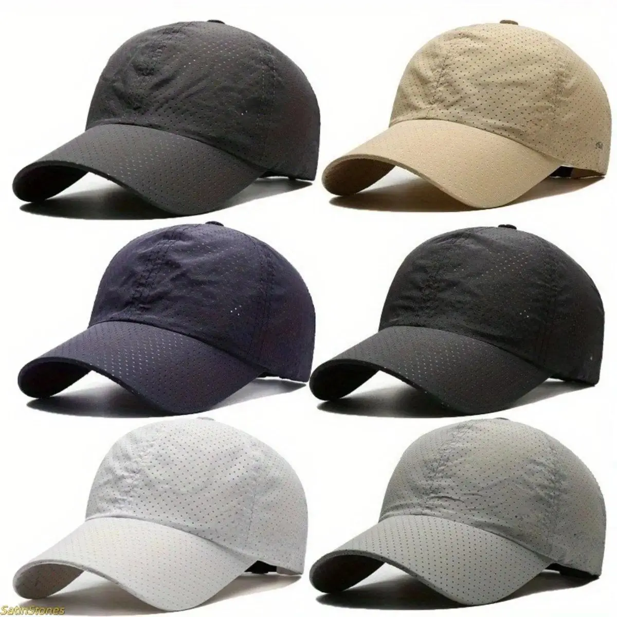6PCS Unisex Quick Dry Breathable Baseball Caps – Lightweight Duckbill Sun Protection Hats for Running, Golf, Fishing & Outdoor Sports, Performance Sunshade Sport Hats Set for Men & Women Daily Activities, Compatible with Most Head Sizes