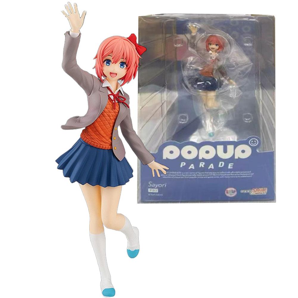 18CM Anime Game Doki Doki Literature Club Sayori Figure Cute Girl