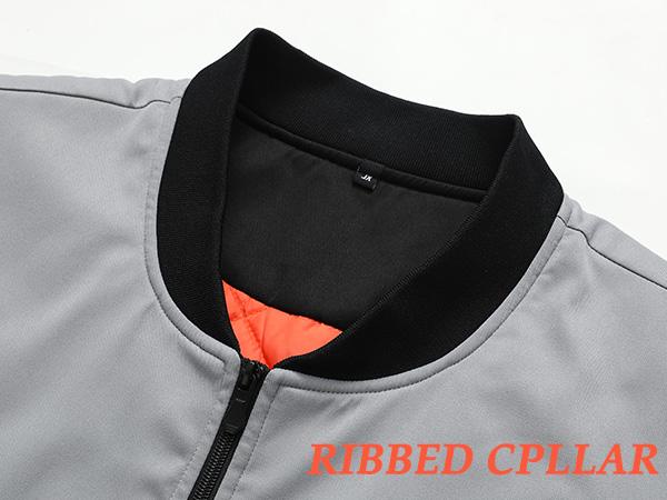 HYPESTFIT Men's Varsity Jacket Casual Windproof Color Block Quilted Insulated Padded Coats HYPESTFIT Men's Varsity Jacket Casual Windproof Color Block Quilted Insulated Padded Coats