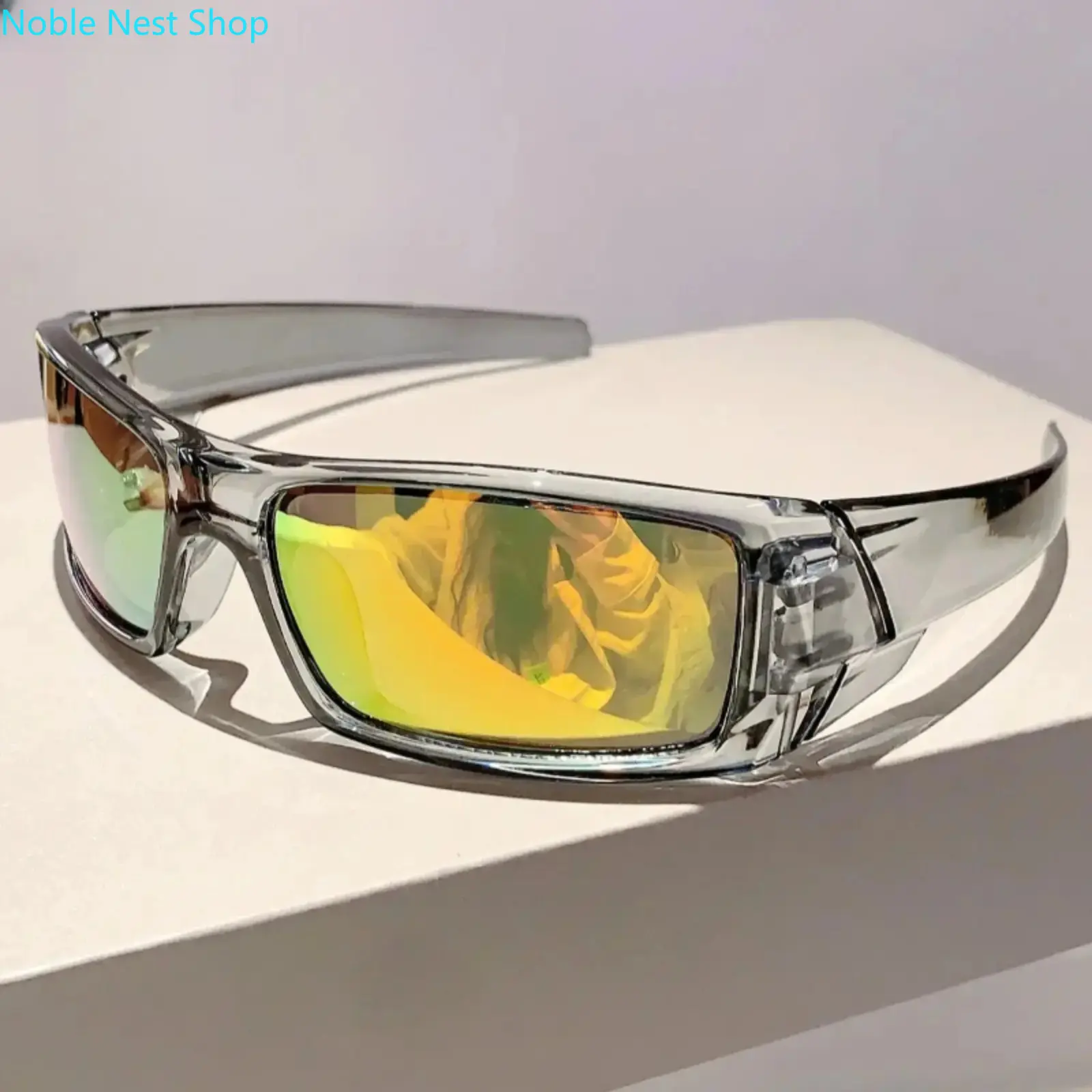 Men's Lightweight Wraparound Sunglasses, Trendy Minimalist Comfortable Coated Lenses Daily Outdoor Shades
