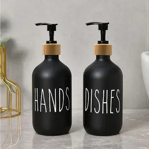 Hand Sanitizer Bottle, Refillable Empty Pump Bottle, 2 Counts Portable Lotion Shampoo Shower Gel Subpackage Container for Home Bathroom and Travel, Soap Dispenser