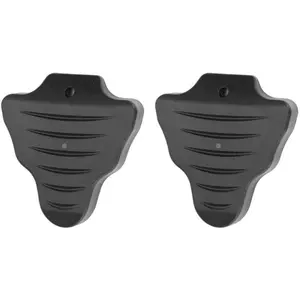 1 Pair Black Rubber Pedal Cleat Protective Cover Set for Road Riding Shoes