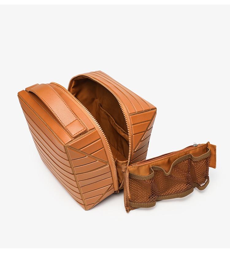 Foldable Waterproof Toiletry Bag – Large Capacity Travel Organizer (8.5x7.5x5.9 Inches) | Compartments for Cosmetics, Toiletries & Essentials – Lightweight, Durable & Spill-Proof