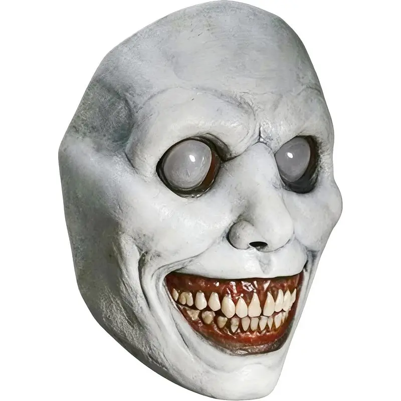 Scary Halloween Demon Mask for Adults, Realistic Smiling Latex Face Mask, Breathable and Durable Horror Costume for Cosplay, Haunted House & Parties