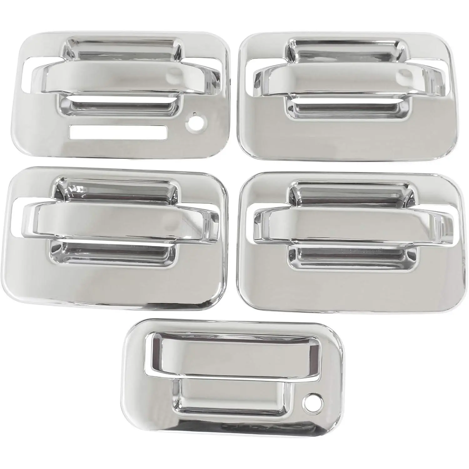 Chrome Exterior Door Handle Cover with Keypad and Tailgate CoverGift