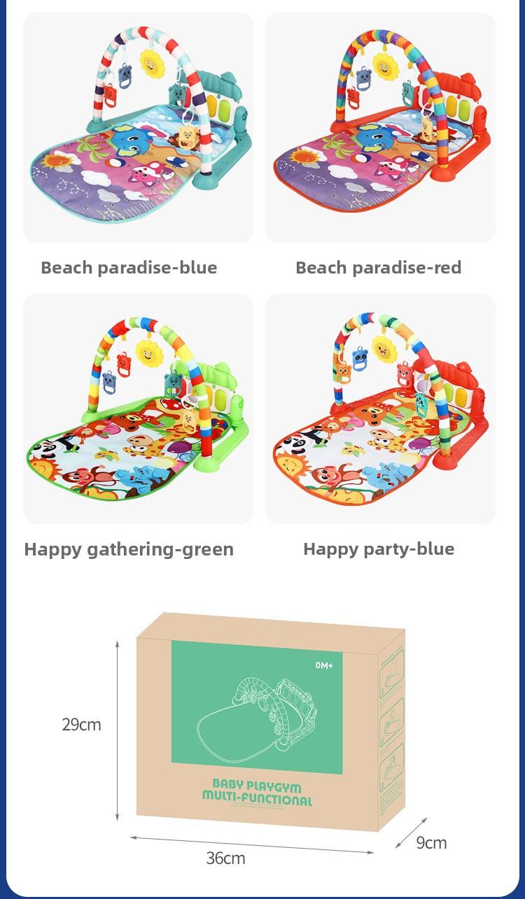 Baby Activity Play Mat |   Musical Kick Piano Gym for Tummy Time Fun