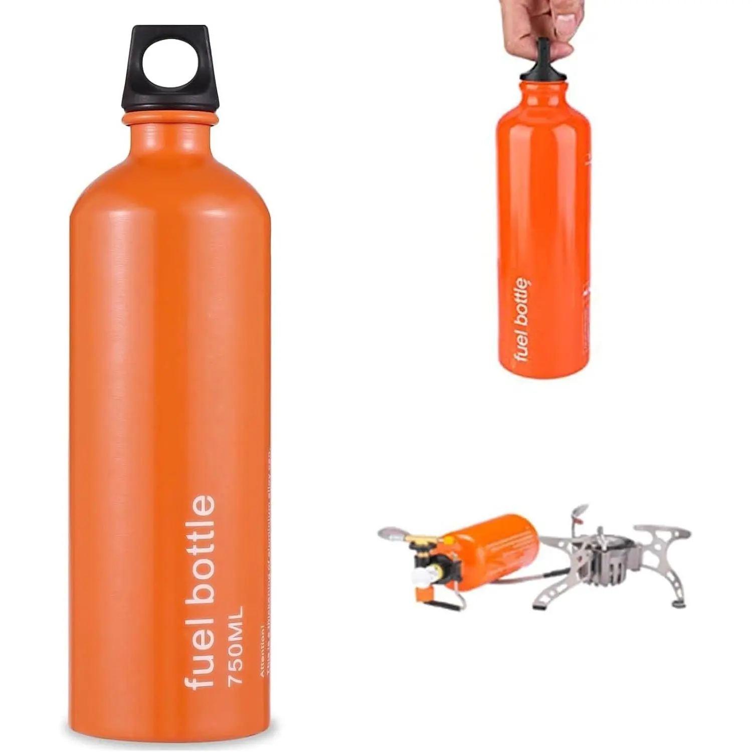 Aluminium Fuel Bottle 750ml - Camping Fuel Container, Leak-Proof Oil Storage Can with Durable Aluminum Construction for Outdoor UseGift