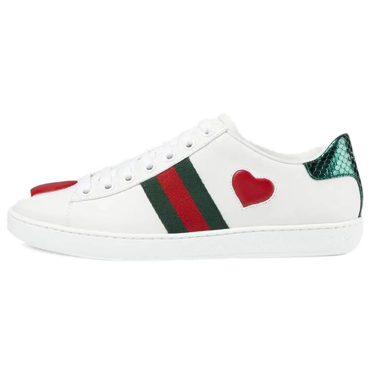 Gucci Ace Sporty Fashion Sneakers for Women in White Verifiable, with credentials and supporting global authentication