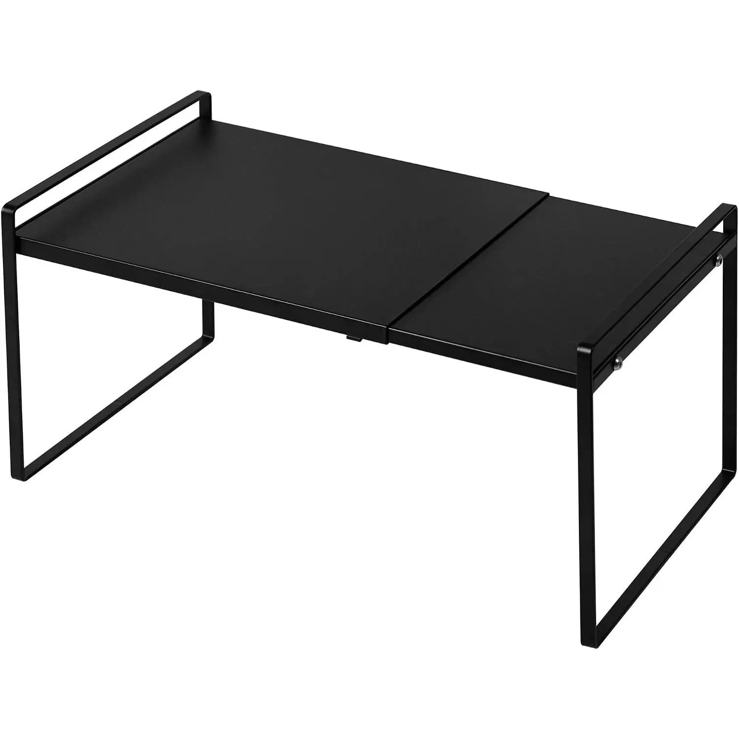 Expandable Shelf for Cabinets, Cabinet Shelf Riser, 10.3" Black