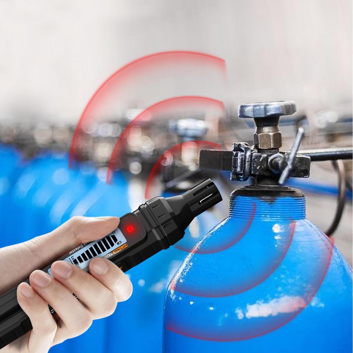 HYTAIS Portable Gas Leak Detector Safety, Battery Required Handheld Natural Gas Sniffer High Sensitivity with LCD Display, Combustible Gas Detector