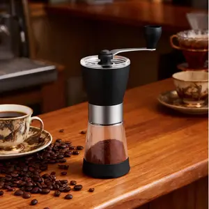 1 Set Of Manual Coffee Grinder, Ceramic Grinding Disc, Household Small Coffee Grinder, For Drip Coffee And Espresso Coffee