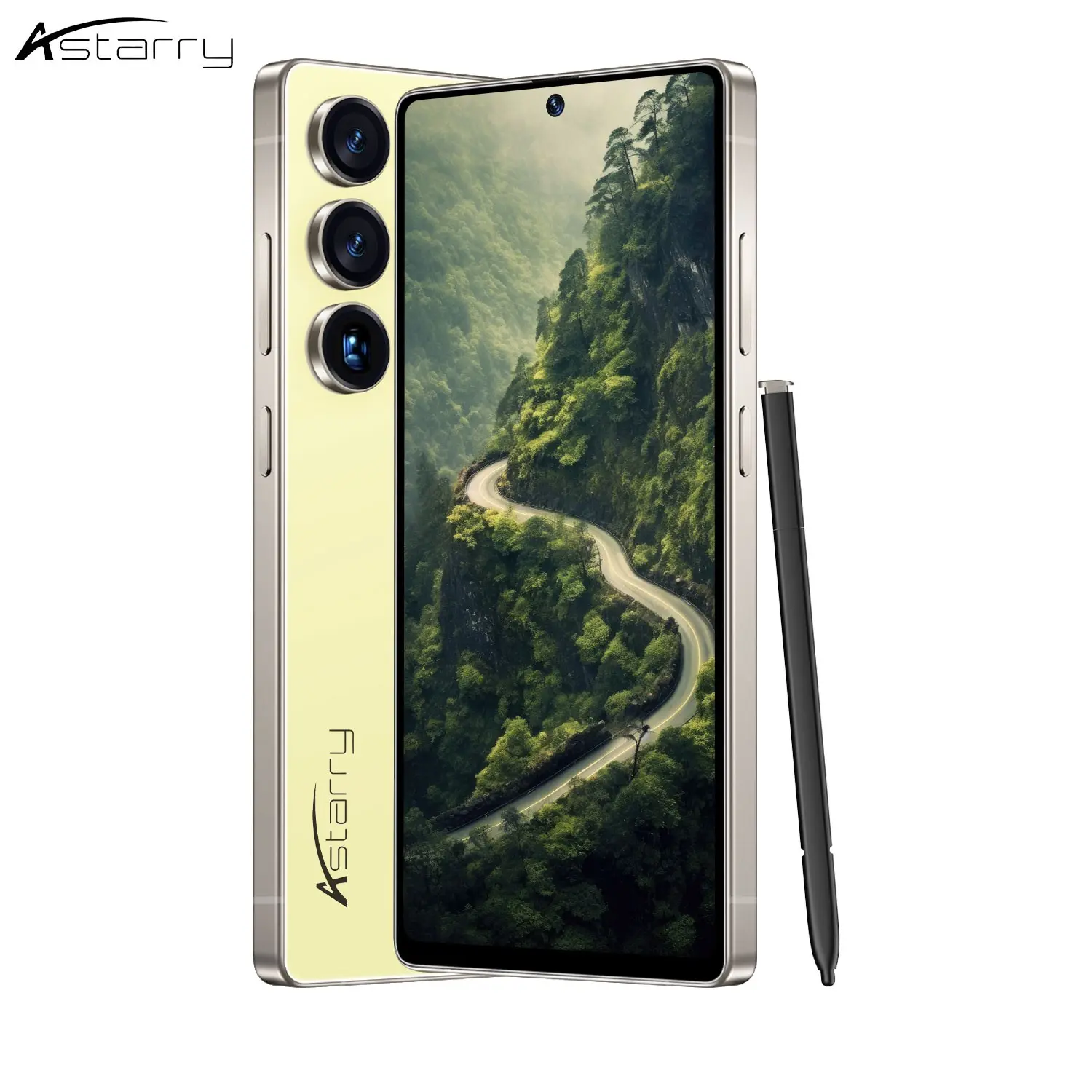 Astarry-25 Ultra Smartphone, Touchscreen Phone, 6.8-Inch HD Display, 4GB RAM+64GB ROM, 8+16mp Camera, Octa-Core Processor, Android 12, Dual Sim, Type-C Cable
