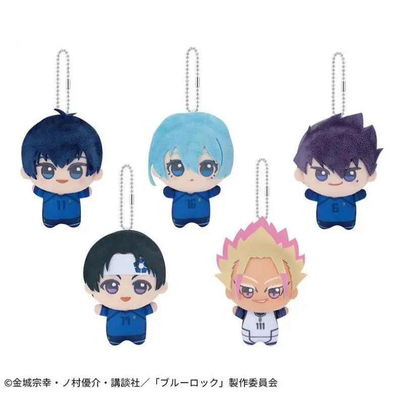 10cm BLUE LOCK Hiori Isagi Yoichi Nagi Seishiro Mikage Plush Doll Fluffy Maumet Plush Pendant Puppet Keychain Keyring Charm Gift