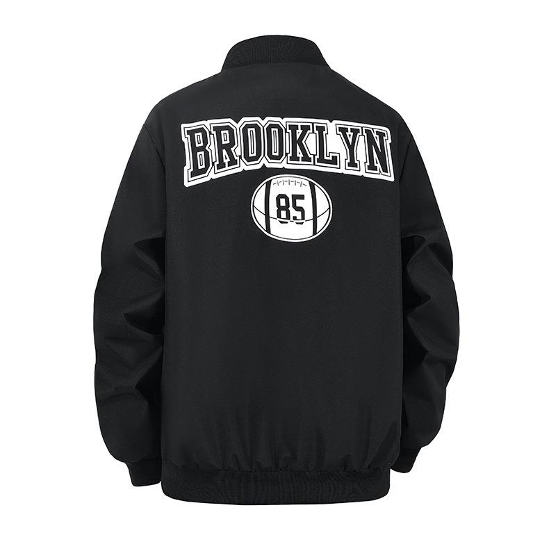 2026 New Men's Baseball Jacket with Stand Collar Popular American Style Jacket for Menswear Coats