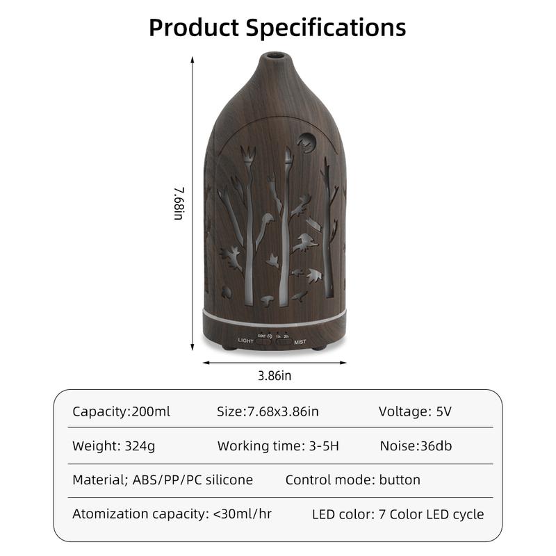 Aromatherapy Diffuser  Auto Shut Off, Ultra Quiet, 3  Oils  Perfect for Stress Relief, Sleep & Mindfulness jellyfish humidifier house humidificador  de  aroma lifelines  diffuser