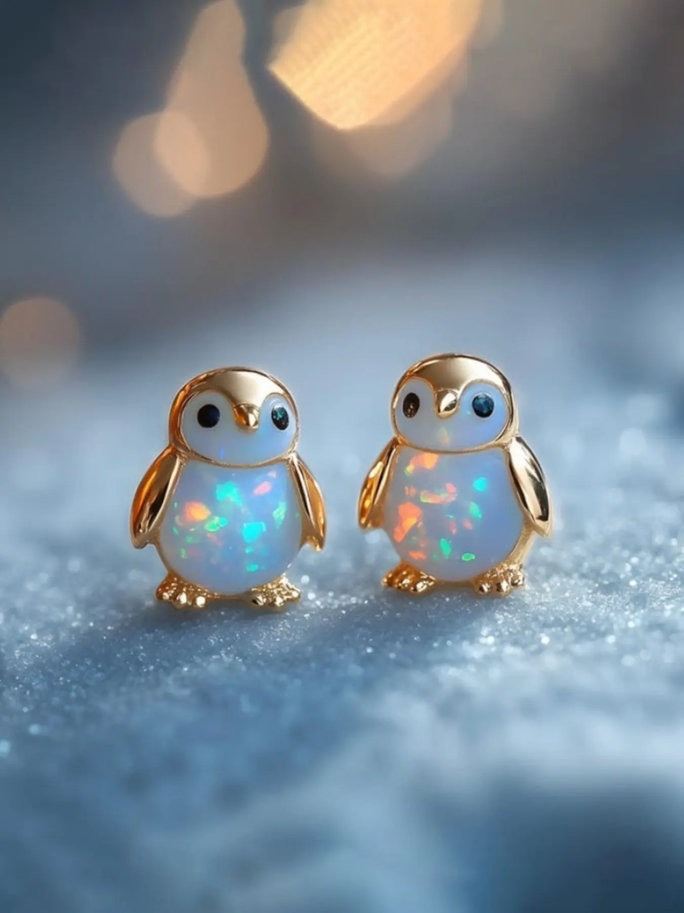 Cute Penguin Earrings, Elegant Animal Theme Jewelry, Perfect for Casual Wear, Daily Use, Birthday Gift, No Packaging Box, Fashion Earrings