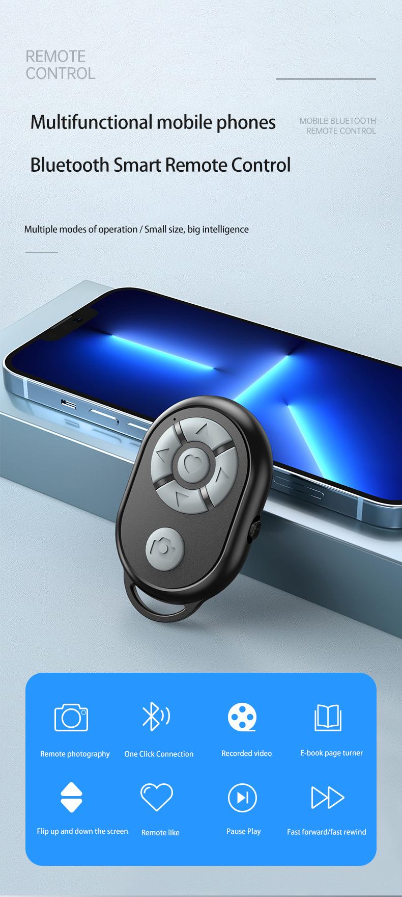 Universal Remote Control Selfie Stick Bluetooth Camera Controller