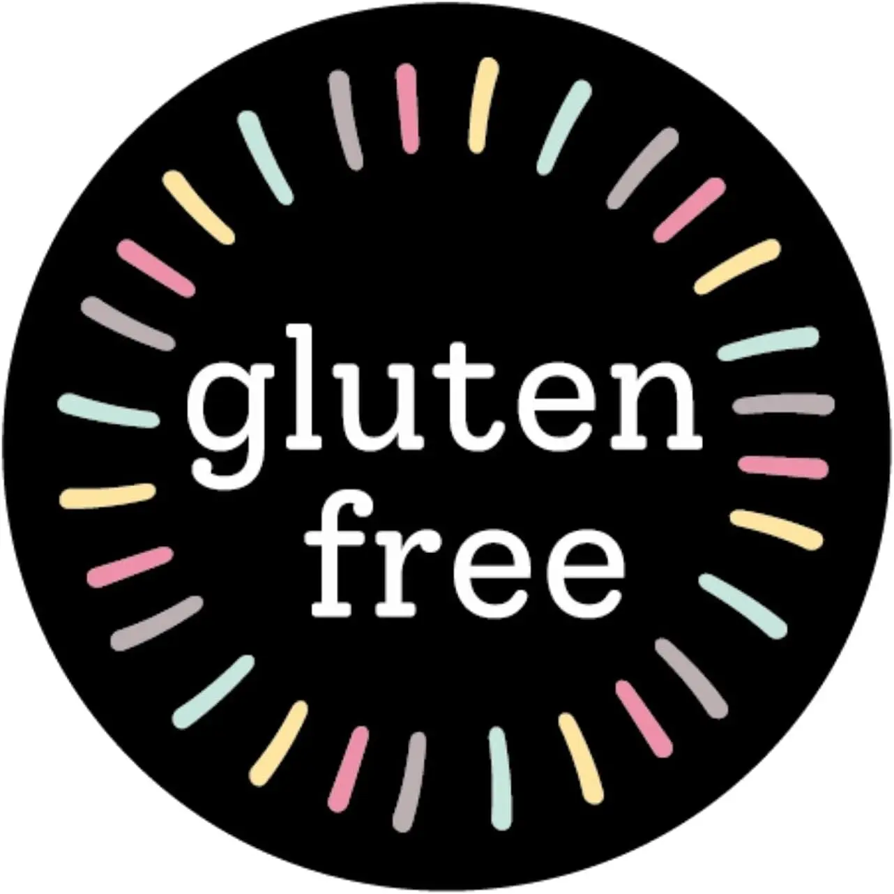 Gluten Free Stickers Roll | 1.5 Inch |  | 500 count Gluten Free Labels for Cookie Cupcake Stickers Homemade Bakery Bread Bags Labels Baked Goods Packaging