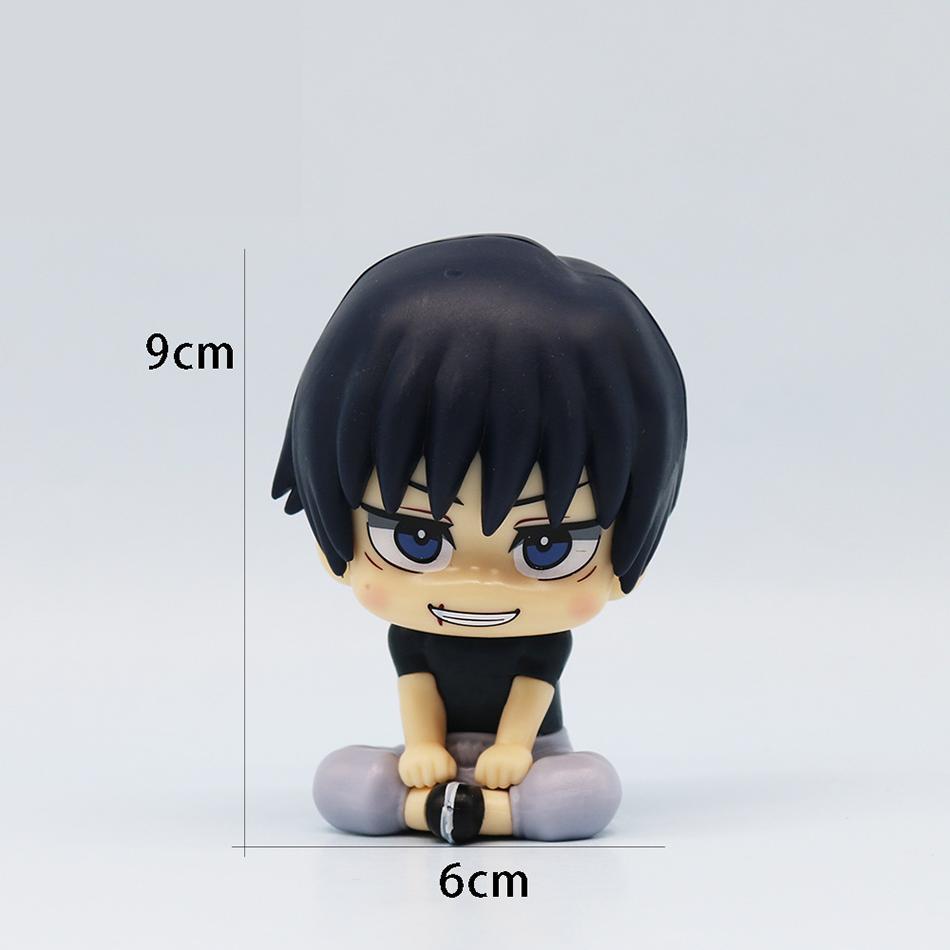 New 5Pcs/set Jujutsu Kaisen Cute Yuji Itadori Gojo Satoru Q Ver. PVC Action Figures Anime Figure Model Toys Collection Doll Gift