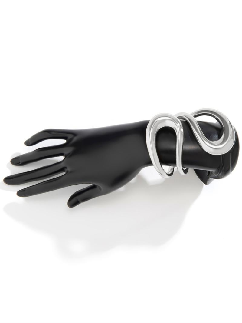 Women's Temperament Geometric Design Cuff Bangle, All-match Jewelry for Women for Party, Daily Clothing Decor, Exquisite Jewelry for Birthday Gift, Elegant Minimalist Bangle