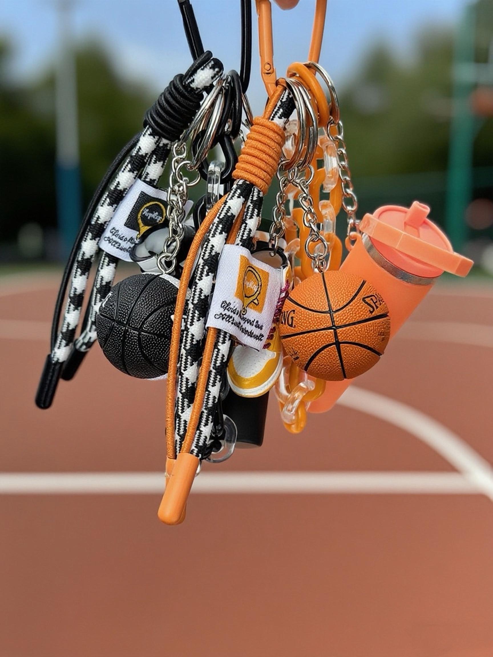 Basketball Theme Bag Charm, Sports Accessory, Basketball Peripheral Decoration, Casual Style, All Seasons, Bag Charm Keychain