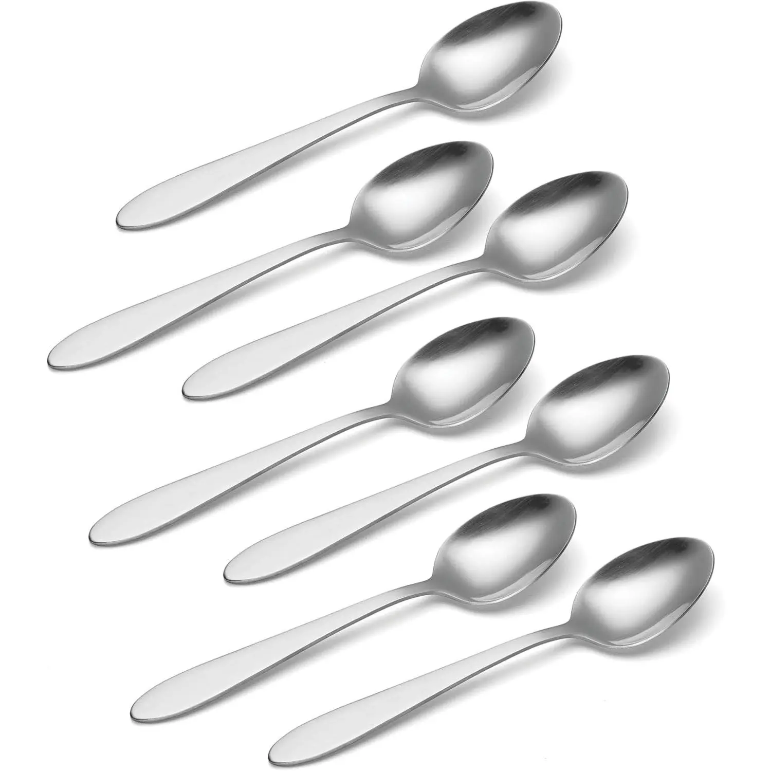 Taylor Everyday Flatware Teaspoons, Set of 8, 18/0 Stainless Steel Silverware SetGift