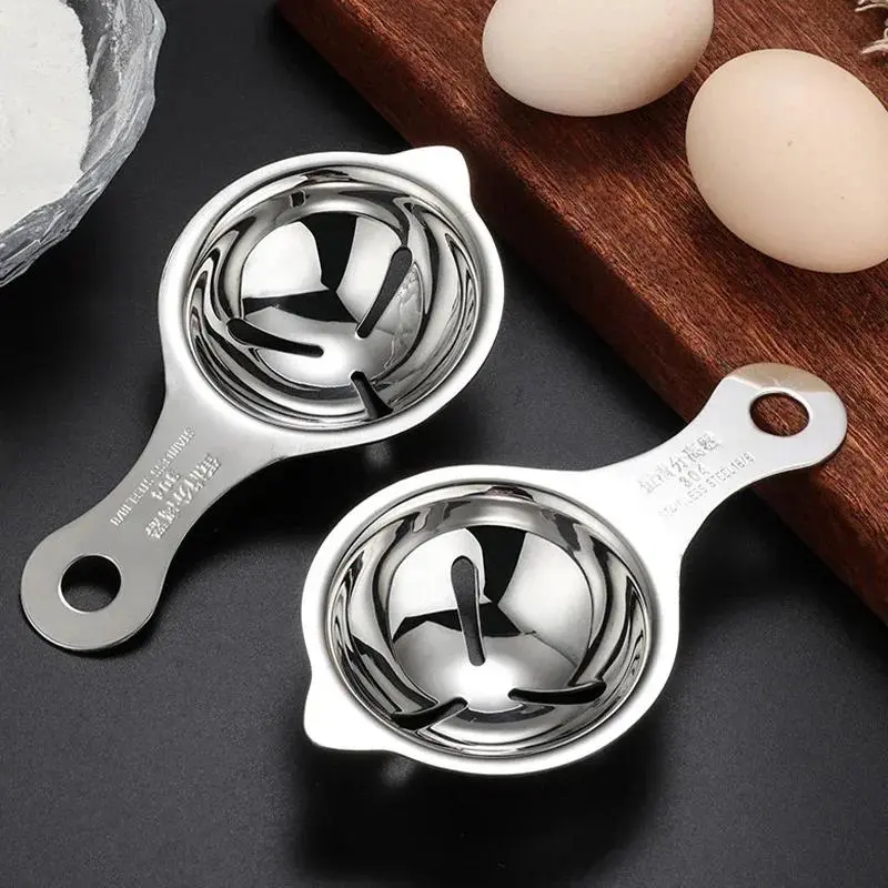Egg White Separator 304 Stainless Steel Gadgets Kitchen Accessories Separating Funnel Spoon Divider Utensils