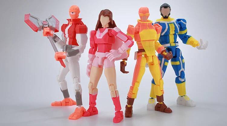 9L3D Printed Superheroes Invincible 2.0 Anime Multi-Jointed Shapeshift Toys Action Figures Mannequin Model Ornaments Gifts