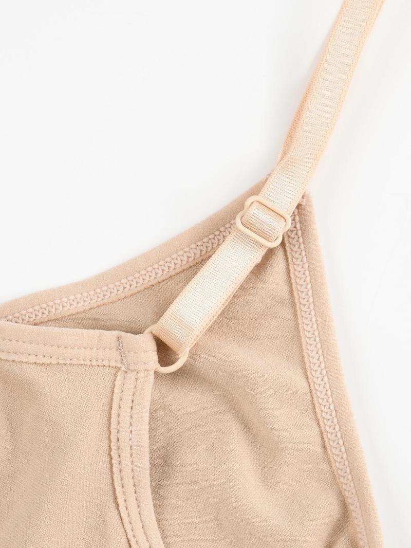 Women's Solid Backless Shapewear Cami Bodysuit, Seamless Tummy Control Shaper, Shapewear Tummy Control Fajas Para Mujer, Highwaist Girdle, Ladies Summer Shapewear Clothes