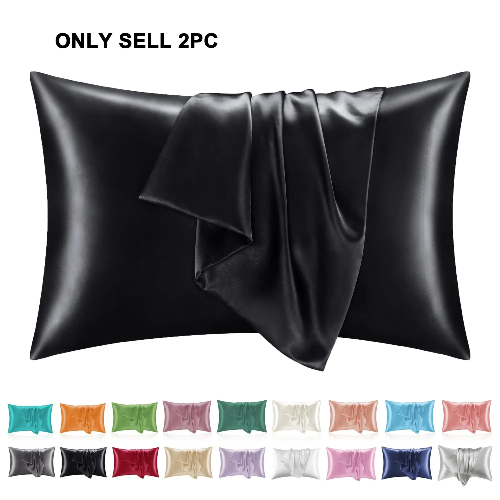 Premium Soft Satin Pillowcase, Comfortable Smooth Fabric, Perfect for Full Night Sleep, Durable Design, Ideal Gift Choice, Silky Satin Bedding, Soft Comfy Bedding, Luxurious Beddings, Bed Linens