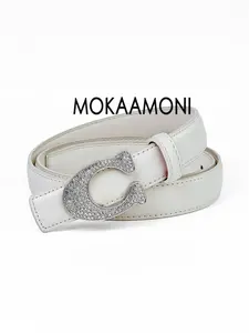 Women's French Luxury Fashion Belt, High-Quality PU Material, C-Shape Letter Design, Multicolor Accessory, Ideal Gift for Dresses and Jeans