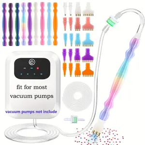 7pcs Vacuum Diamond Painting Pen Replacement Kit, Diamond Art Tools, Filtered Silicone Tube, Multi-Head Pens, Compatible with Most Vacuum Pens