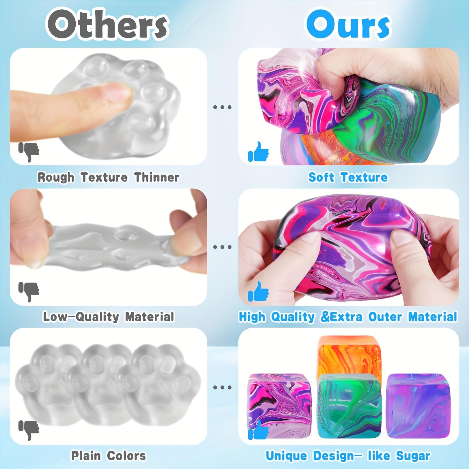 Rotating Soft Plush Rubik's Cube Toy, Stress Relief for Anxiety Adhd Autism, Finger Sensory Game, Fine Motor Skills, Durable Design, Stress Relief Fidgeting