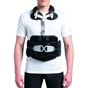 Adjustable Posture Support Wrap for Core and Back – Full Torso Brace with Mechanical Pulley Tension System for Active Posture Support