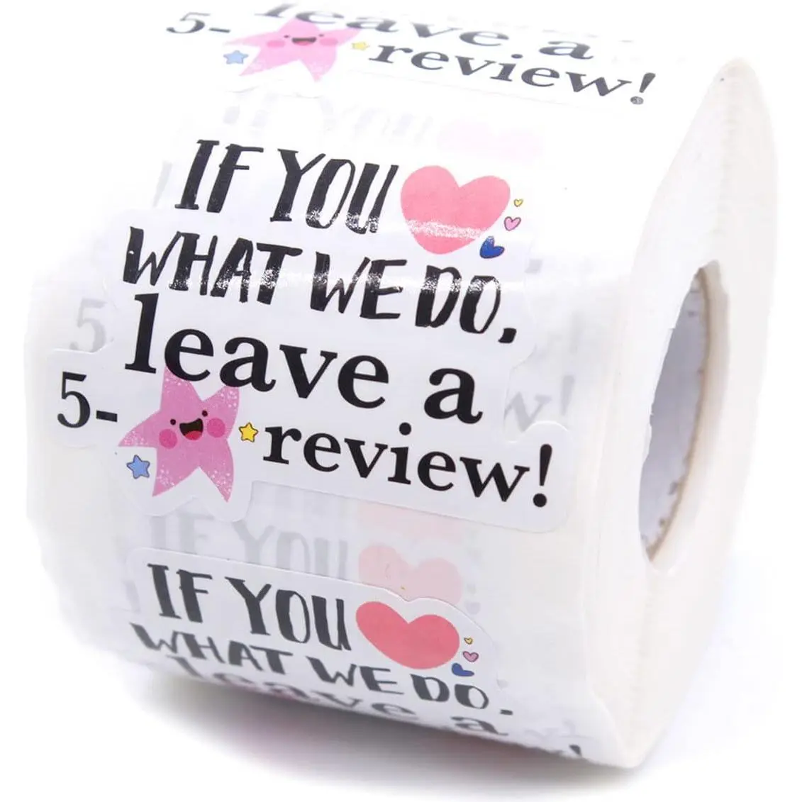 If You Love What We Do Leave a Review Small Business Stickers,Mail Envelopes Shipping Sticker,Thank You Stickers, Packaging Stickers for Small Business,500 PCS