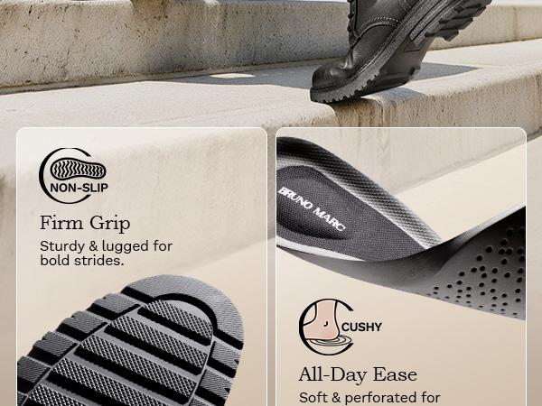 Bruno Marc Men's Dress Oxford Fashion and Comfort Ankle Lace Up Boots