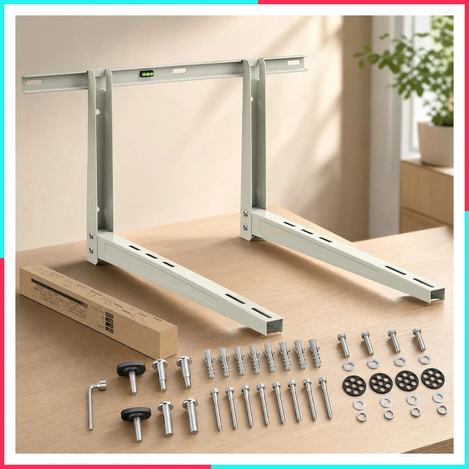 Universal Mini Split Wall Mounting Bracket for 6000-36000 BTU Air Conditioner Heat Pump