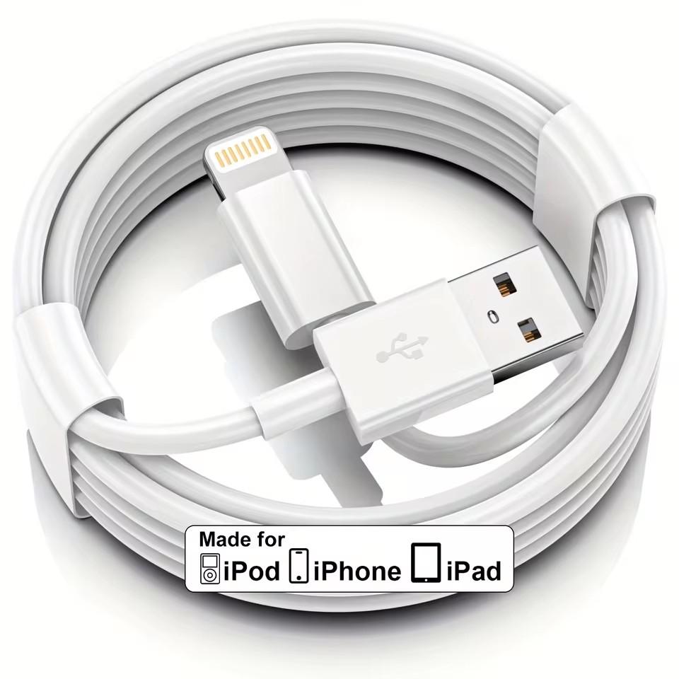 USB Fast Charging Cable, Lightning Connector, Lightning Cord, Durable Charging Cable Compatible with iPhone 14/13/12/11 Pro Max/X/XR/XS/7/8/14 Plus, Phone Accessories, Cellphone, Electronic