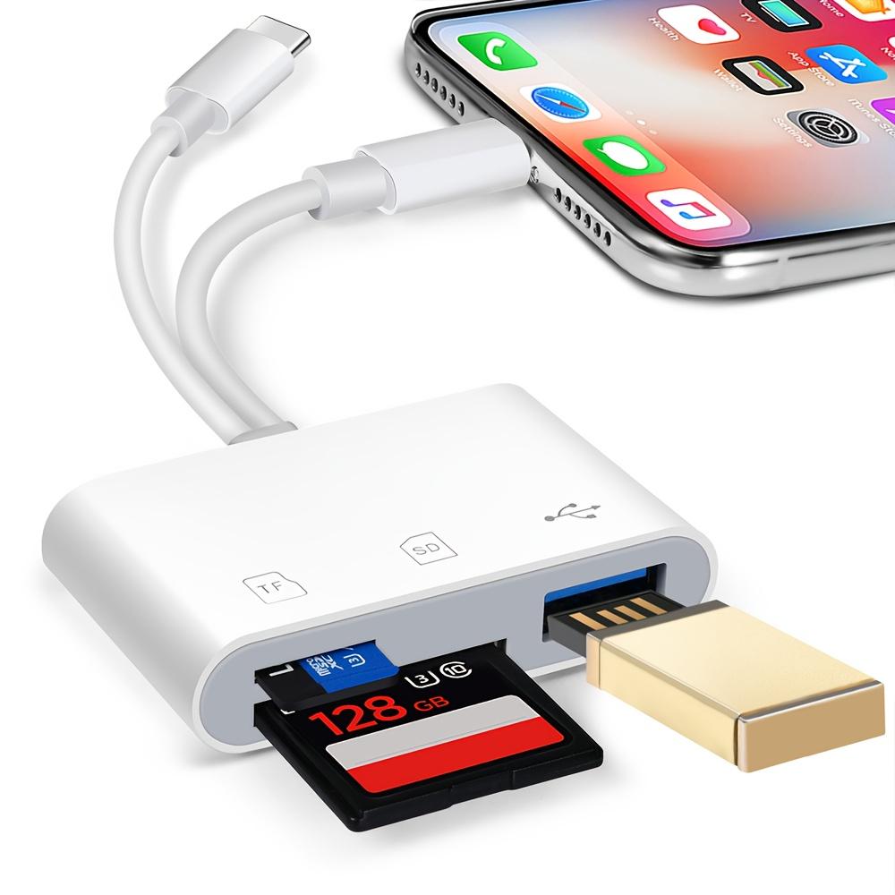 Suitable for Type-C/IOS Mobile Phone Computer Camera Drone SD Card/TF Card U Disk Various Storage Devices Reader Multi-Function Three-in-One Reader, Sd Card Reader, Card Reader Micro Sd, Memory Card Reader, Computer Accessorie, Usb Multi Port, Otg Adapter