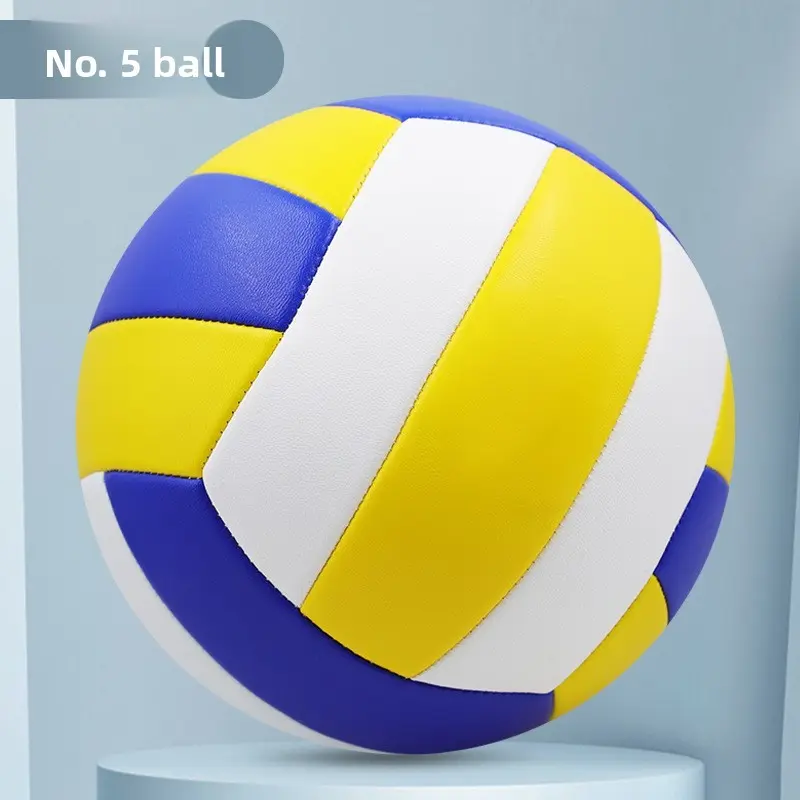 Classic Blue Volleyball, Official Size 5 Training Ball, PVC Material, Comfortable Durable, Ideal for Beginners, Best Sports Gift