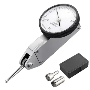Dial test indicator, with storage box, 0-0.03"/0.0005" test indicator, suitable for machine setup and measurement in tight spaces