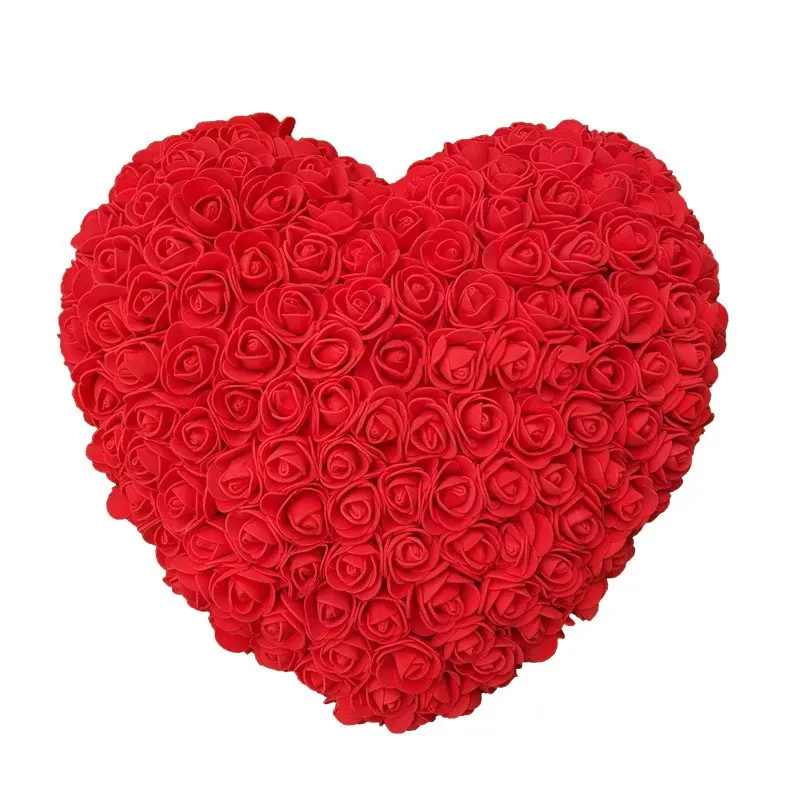 1PC 15cm 3D Heart-Shaped Artificial Rose – The Perfect Eternal, Never-Wilt Ornament & Romantic Gift for Valentine's Day, Anniversaries, Proposals, Weddings, Birthdays, and Home Table Decor