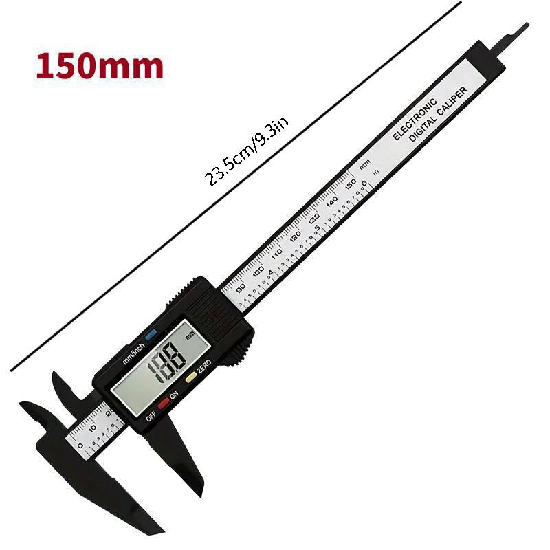 100mm Electronic Digital Caliper, Carbon Fiber Dial, Vernier Caliper, Micrometer, Measurement Tool, Digital Ruler