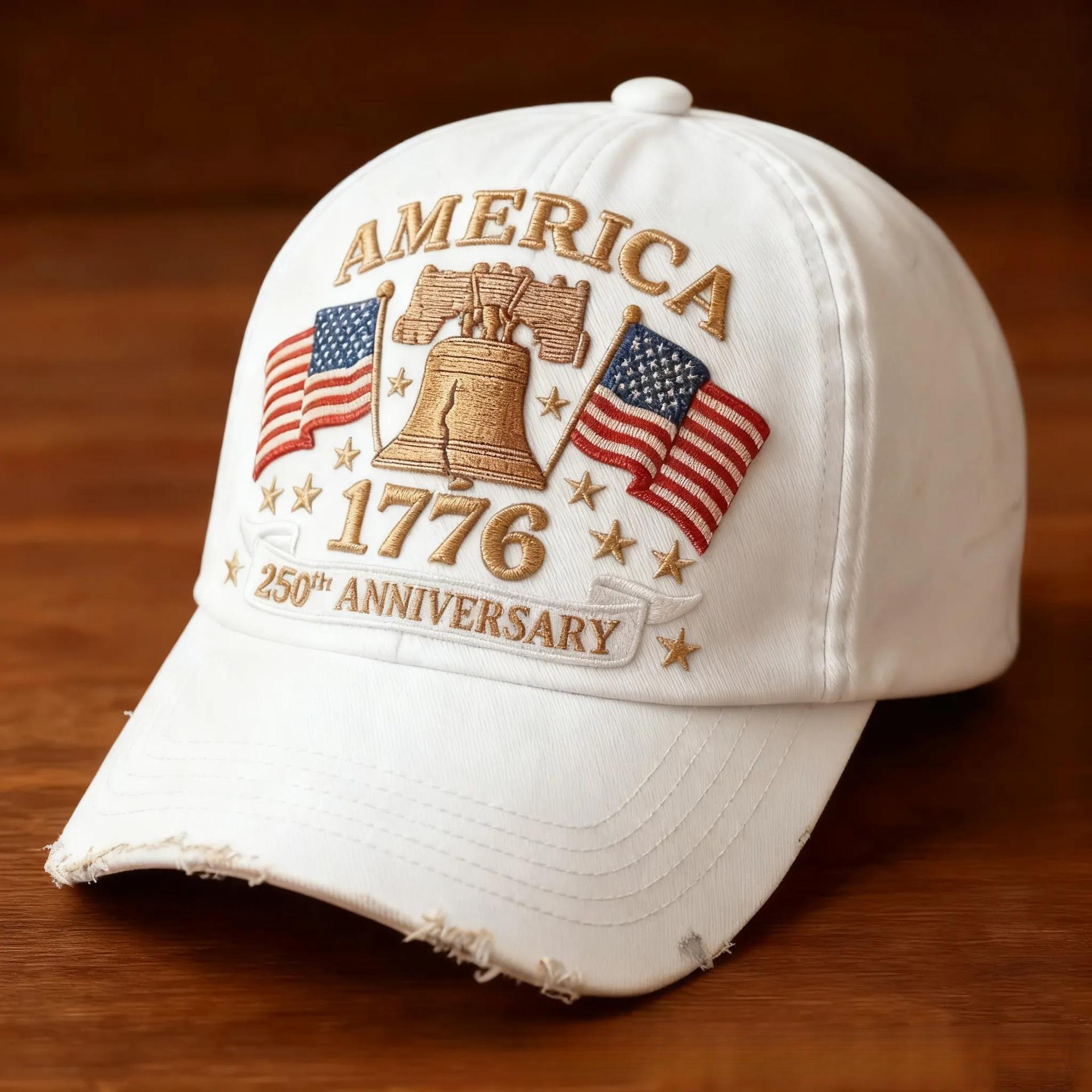 2026 New Printed Hat Marine Corps 250th Anniversary Cap Baseball Cap with National Flag